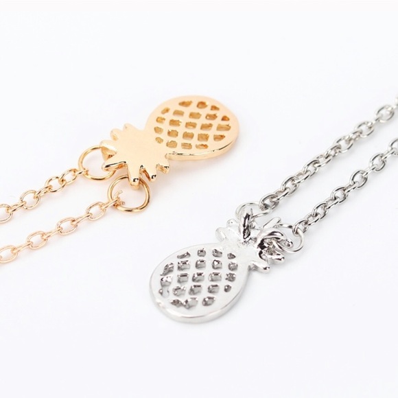 Gold Pineapple Necklace - Picture 5 of 6